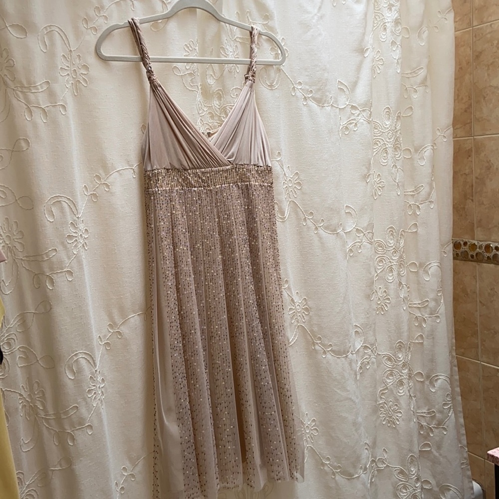 Tulle and bead dress